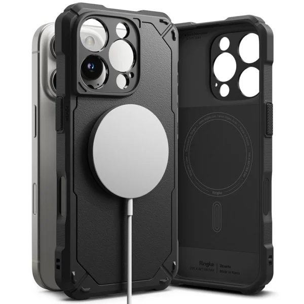 Ringke Rugged Gear MagSafe iPhone 16 Pro Max Case - Blackeng