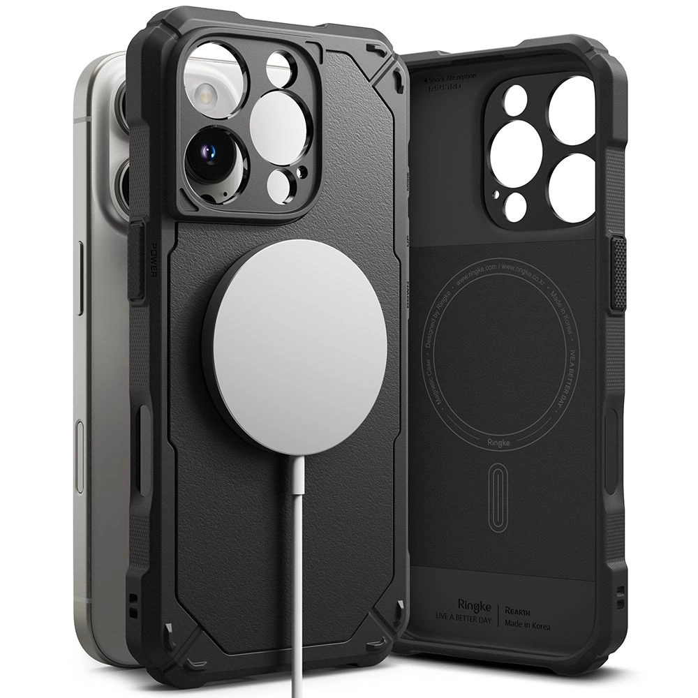 Ringke Rugged Gear MagSafe iPhone 16 Pro Max Case - Blackeng