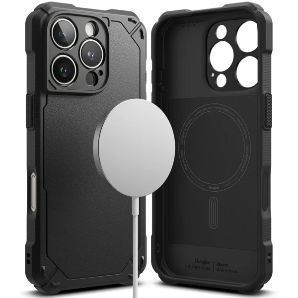 Ringke Rugged Gear MagSafe iPhone 16 Pro Max Case - Blackeng
