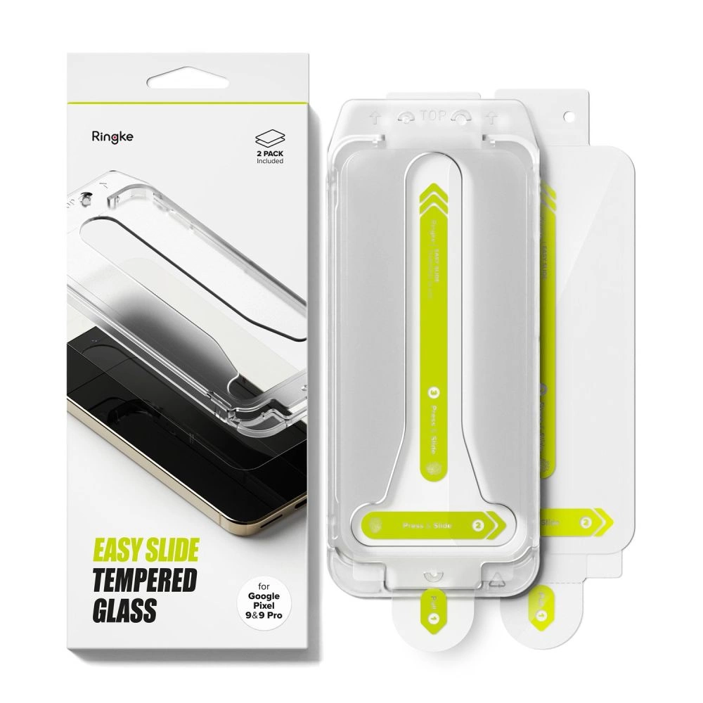 Ringke Easy Slide Tempered Glass 2-pack for Google Pixel 9 / 9 Proeng
