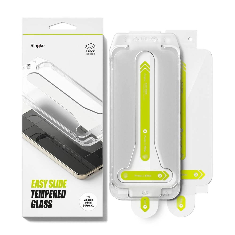 Ringke Easy Slide Tempered Glass 2-pack for Google Pixel 9 Pro XLeng