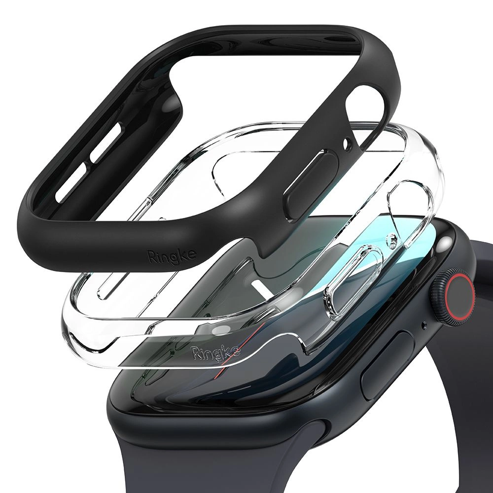 Ringke Slim 2-pack Case for Apple Watch 10 42mm - Clear and Matte Blackeng