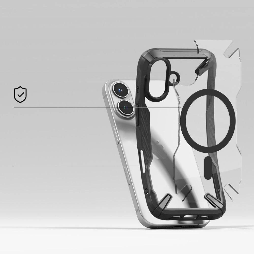 Ringke Fusion X MagSafe Case for Iphone 16 - Blackeng
