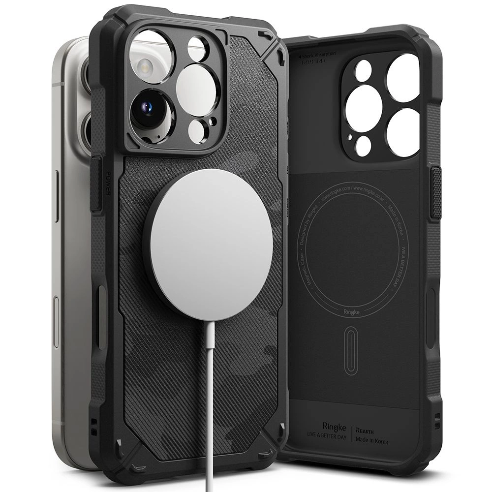 Ringke Rugged Gear MagSafe iPhone 16 Pro Max Case - Blackeng