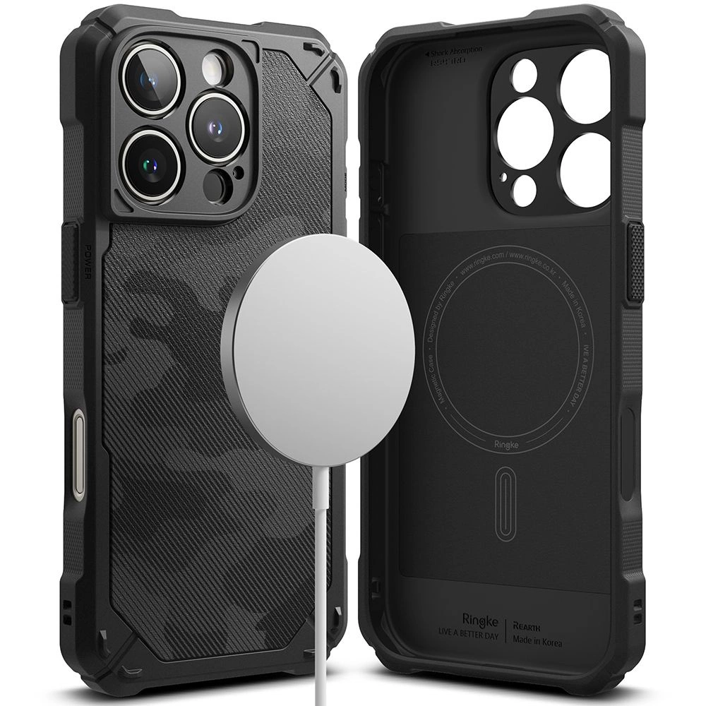 Ringke Rugged Gear MagSafe iPhone 16 Pro Max Case - Blackeng