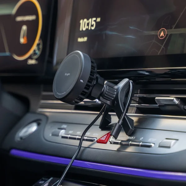 Ringke Peltier QI2 MagSafe 15W Wireless Car Charger for Air Vent - Blackeng