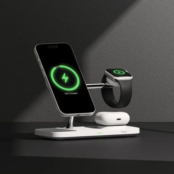 Ringke 3in1 QI2 MagSafe Wireless Charger - Whiteeng
