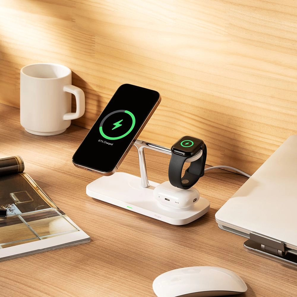 Ringke 3in1 QI2 MagSafe Wireless Charger - Whiteeng