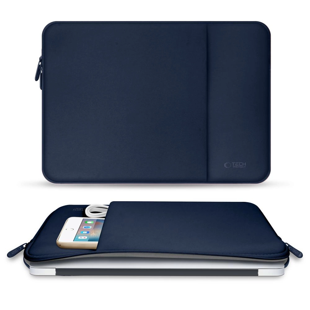 Tech-Protect Neoprene 13" Laptop Case - Navy Blueeng