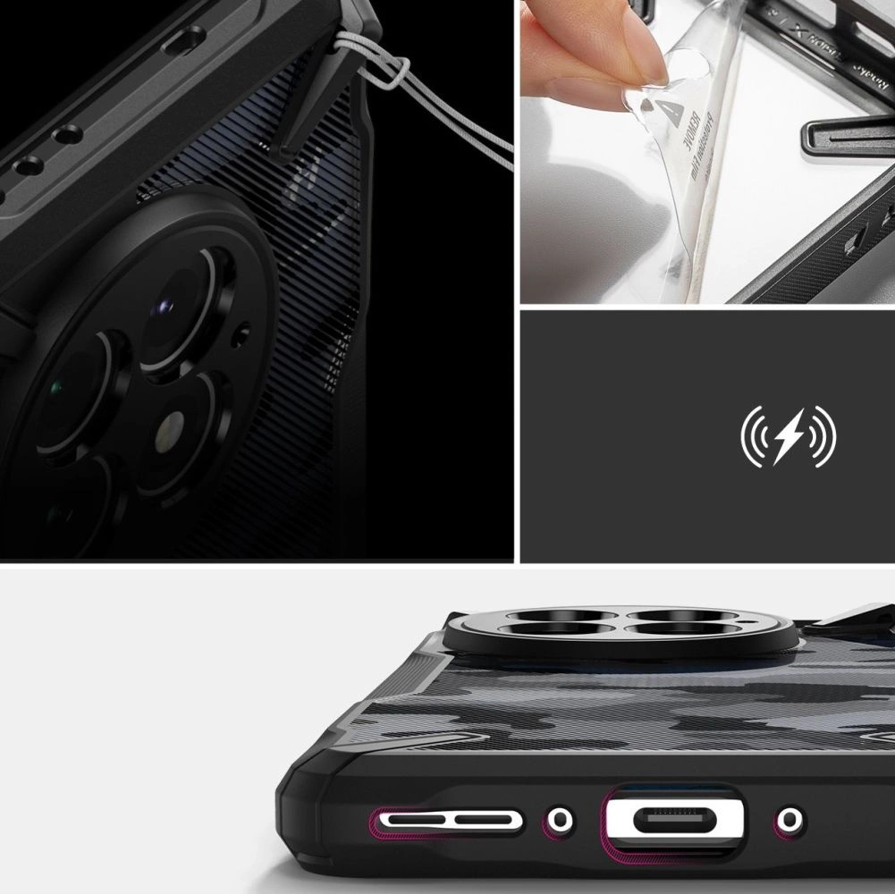 Ringke Fusion X Case for Oneplus 13 - Black Camoeng