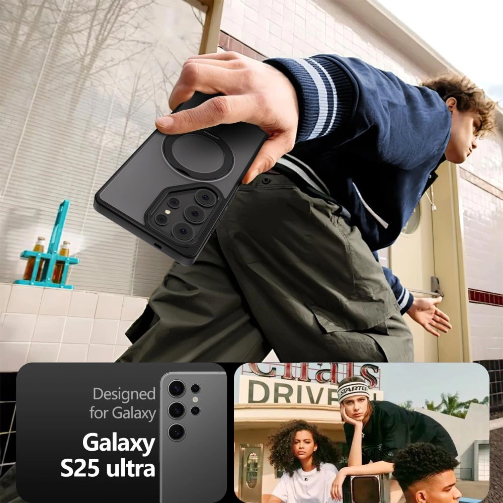 Tech-Protect MagMat MagSafe Case for Samsung Galaxy S25 Ultra - Matte Blackeng