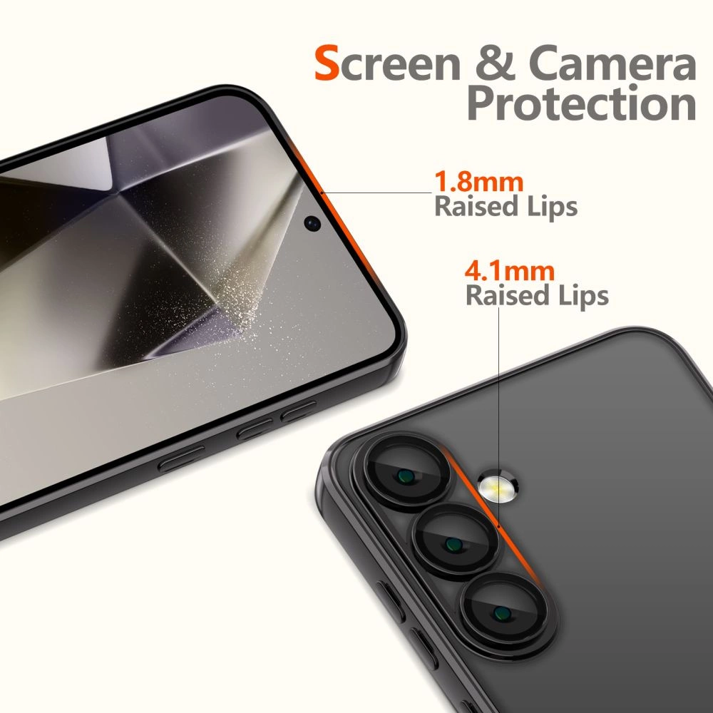 Tech-Protect MagMat MagSafe Case for Samsung Galaxy S25+ - Clear Blackeng
