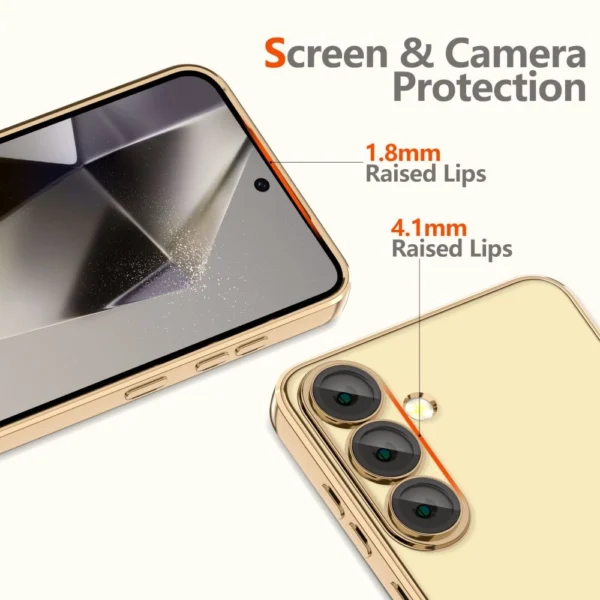 Tech-Protect MagFlex MagSafe Case for Samsung Galaxy S25+ - Transparent Goldeng