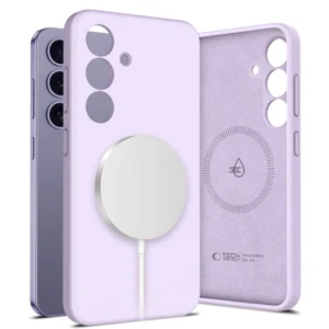 Tech-Protect Liquid Silicone MagSafe Case for Samsung Galaxy S25+ - Pinkeng