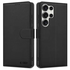 Tech-Protect Wallet Case for Samsung Galaxy S25 Ultra - Blackeng
