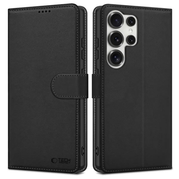 Tech-Protect Wallet Case for Samsung Galaxy S25 Ultra - Blackeng