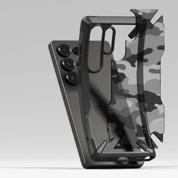 Ringke Fusion X Case for Samsung Galaxy S25 Ultra - Black Camoeng