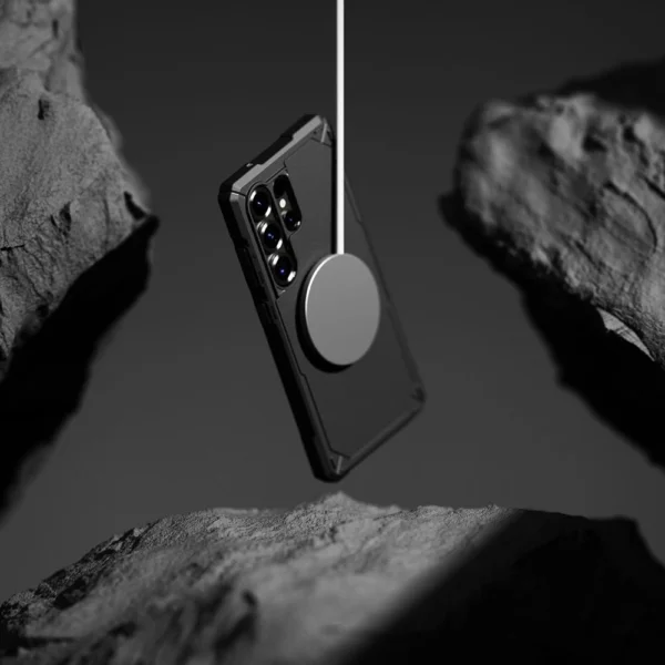 Ringke Rugged Gear MagSafe Case for Samsung Galaxy S25 Ultra - Blackeng