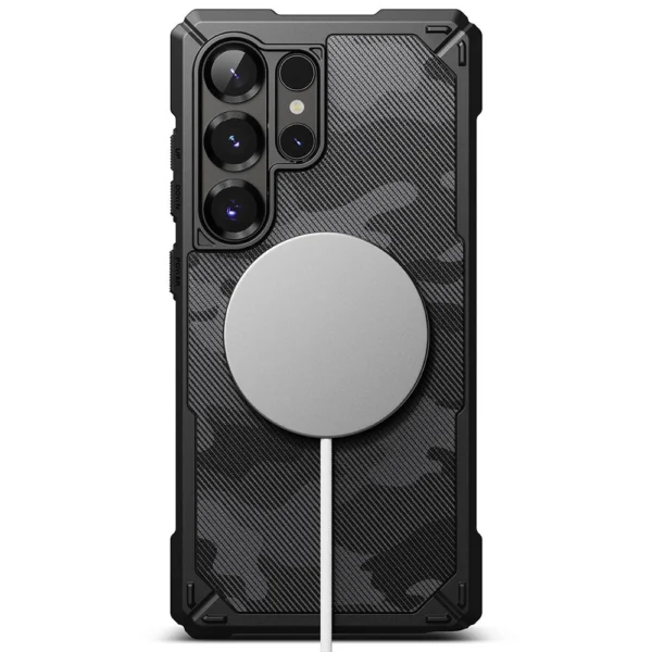 Ringke Rugged Gear MagSafe Case for Samsung Galaxy S25 Ultra - Black Camoeng