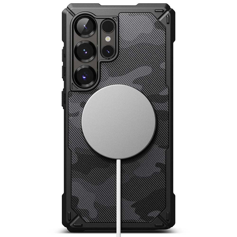 Ringke Rugged Gear MagSafe Case for Samsung Galaxy S25 Ultra - Black Camoeng