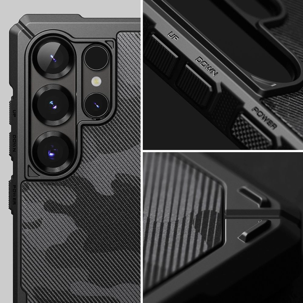 Ringke Rugged Gear MagSafe Case for Samsung Galaxy S25 Ultra - Black Camoeng
