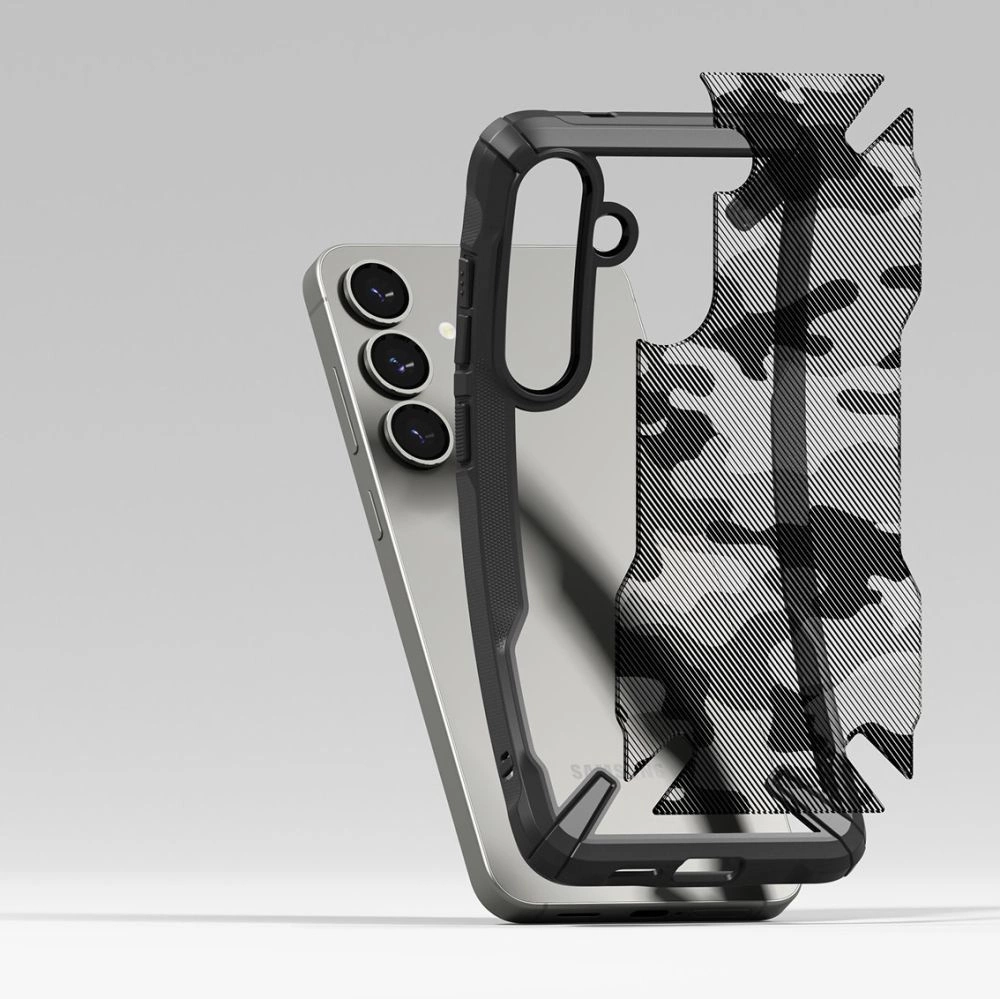 Ringke Fusion X Case for Samsung Galaxy S25+ - Black Camoeng