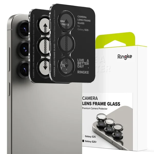 Ringke Camera Frame Protector 2-pack for Samsung Galaxy S25+ Ultra - Blackeng