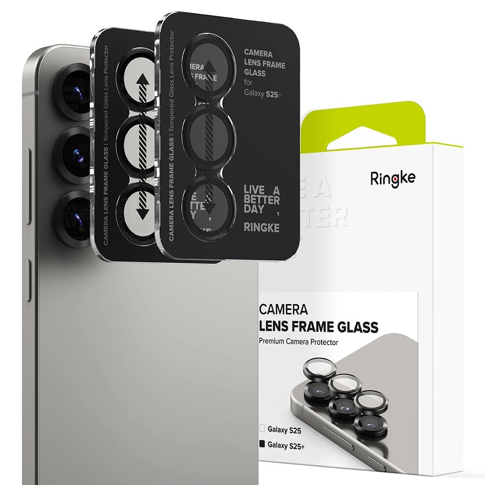 Ringke Camera Frame Protector 2-pack for Samsung Galaxy S25+ Ultra - Blackeng