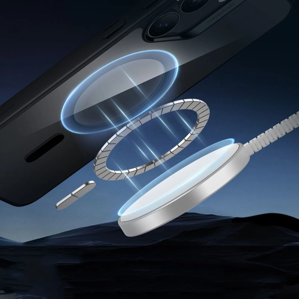 ESR Classic Hybrid Halolock MagSafe Case for Samsung Galaxy S25+ - Clear Blackeng