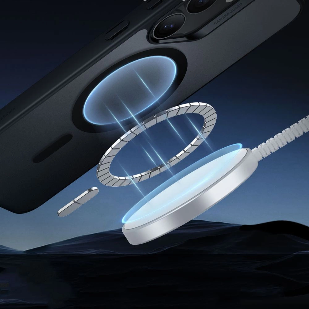 ESR Classic Hybrid Halolock MagSafe Case for Samsung Galaxy S25+ - Translucent Blackeng