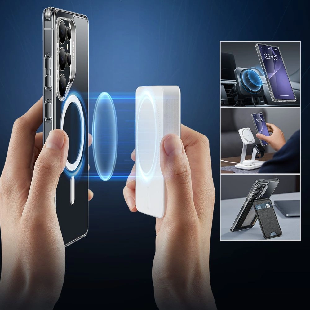 ESR Classic Hybrid Halolock MagSafe Case for Samsung Galaxy S25 Ultra - Cleareng