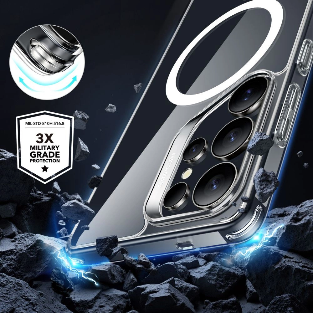 ESR Classic Hybrid Halolock MagSafe Case for Samsung Galaxy S25 Ultra - Cleareng