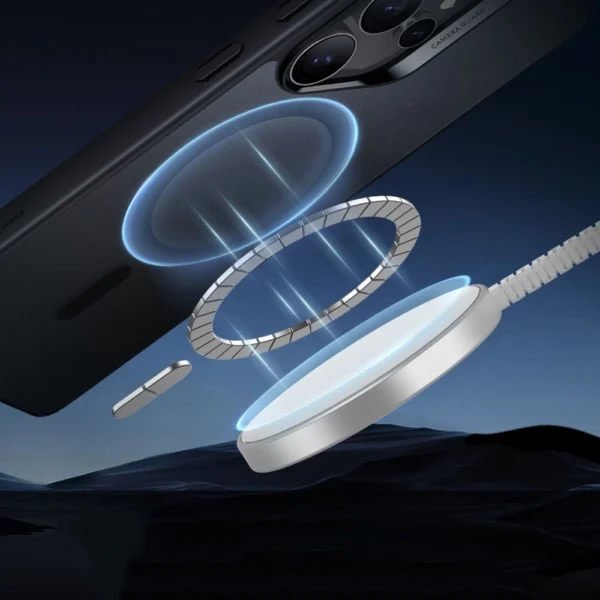 ESR Classic Hybrid Halolock MagSafe Case for Samsung Galaxy S25 Ultra - Translucent Blackeng