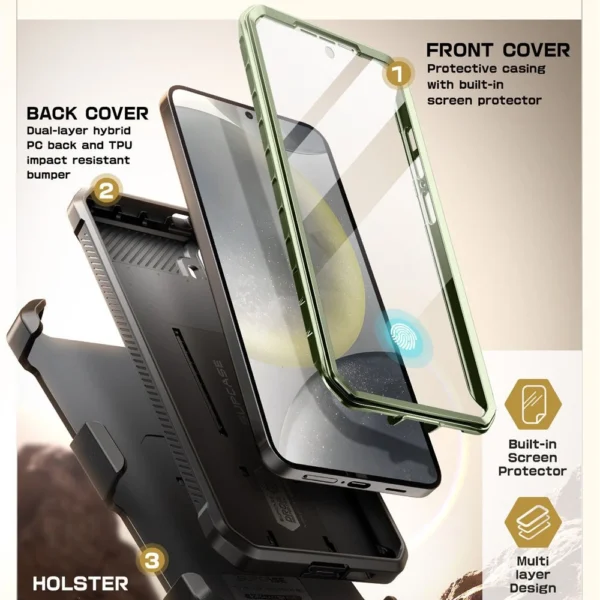 Supcase Unicorn Beetle Pro 2-set Case for Samsung Galaxy S25 - Oliveeng