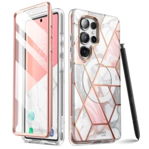 Supcase Cosmo Mag Case for Samsung Galaxy S25 Ultra - Marble Pinkeng