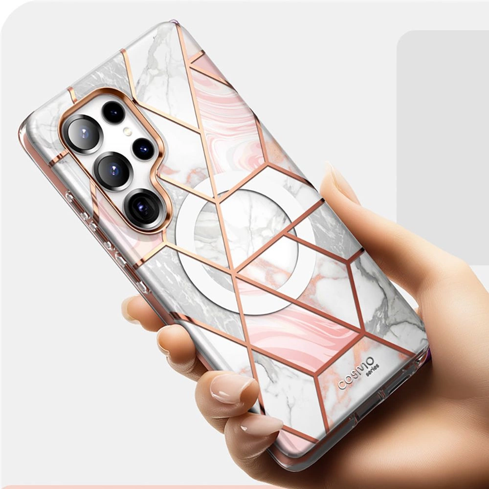 Supcase Cosmo Mag Case for Samsung Galaxy S25 Ultra - Marble Pinkeng