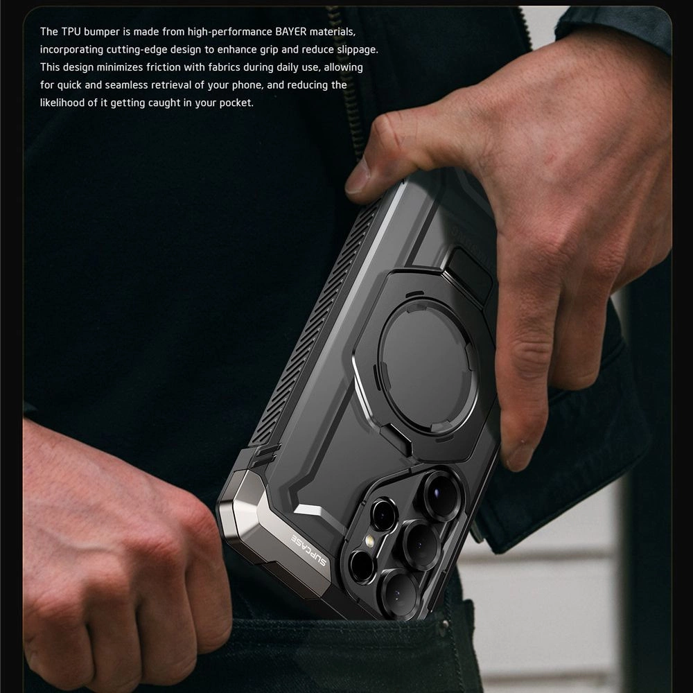 Supcase UB Grip Mag Case for Samsung Galaxy S25 Ultra - Blackeng