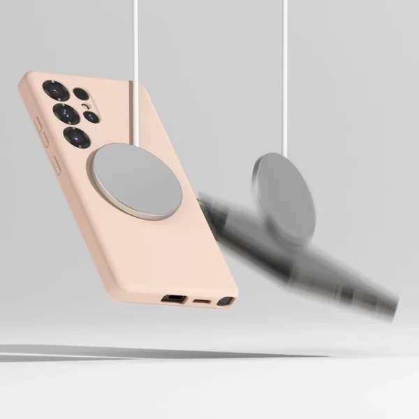 Ringke Silicone MagSafe Case for Samsung Galaxy S25 Ultra - Pinkeng