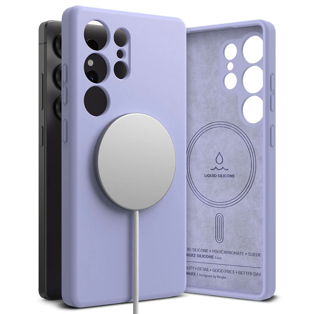 Ringke Silicone MagSafe Case for Samsung Galaxy S25 Ultra - Purpleeng
