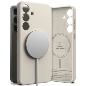 Ringke Silicone MagSafe Case for Samsung Galaxy S25 - Beigeeng