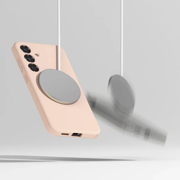 Ringke Silicone MagSafe Case for Samsung Galaxy S25 - Pinkeng