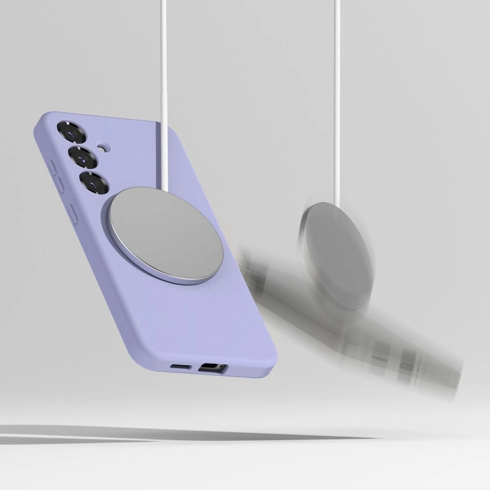 Ringke Silicone MagSafe Case for Samsung Galaxy S25 - Purpleeng