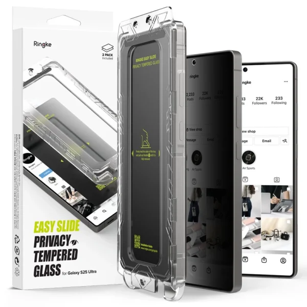 Ringke Easy Slide 2-pack Privacy Glass for Samsung Galaxy S25 Ultraeng