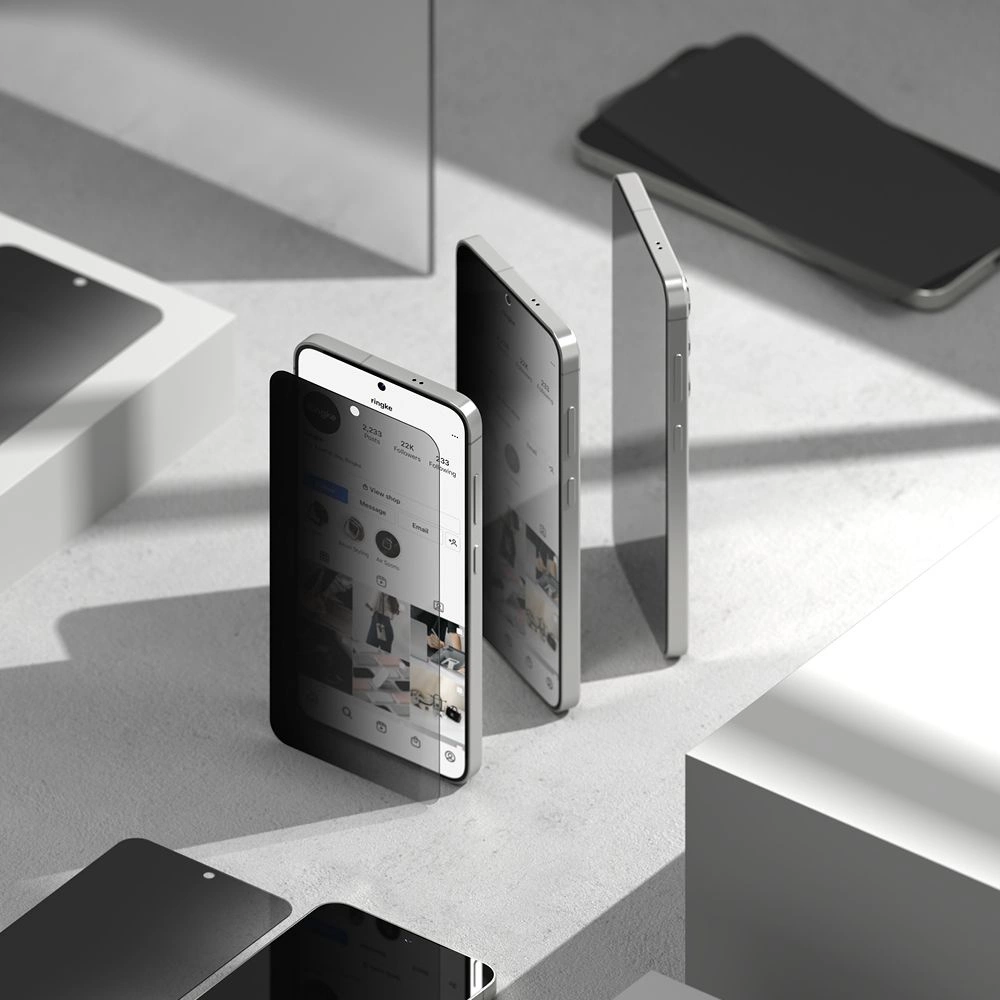 Ringke Easy Slide 2-pack Privacy Glass for Samsung Galaxy S25+eng