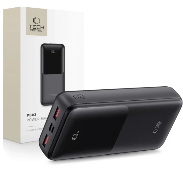 Powerbank Tech-Protect PB02 20000mAh 22.5W - blackeng
