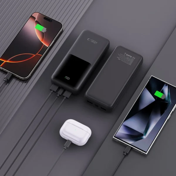 Powerbank Tech-Protect PB02 20000mAh 22.5W - blackeng