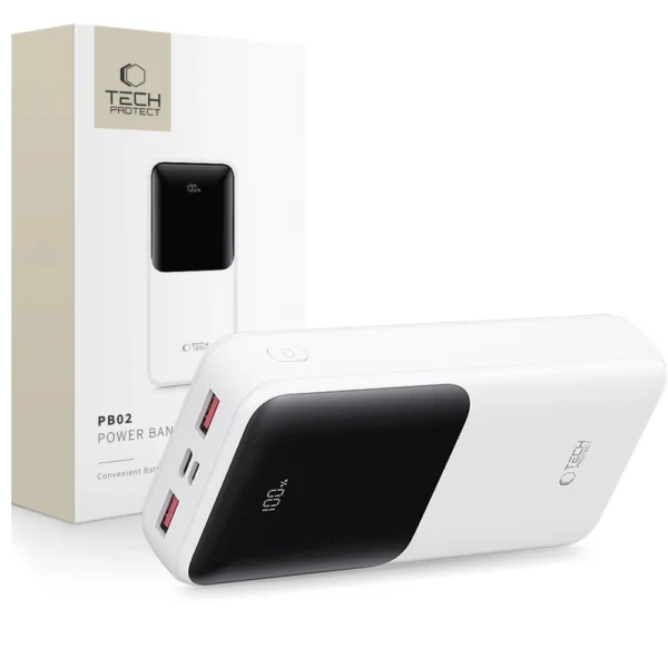 Powerbank Tech-Protect PB02 20000mAh 22.5W - whiteeng