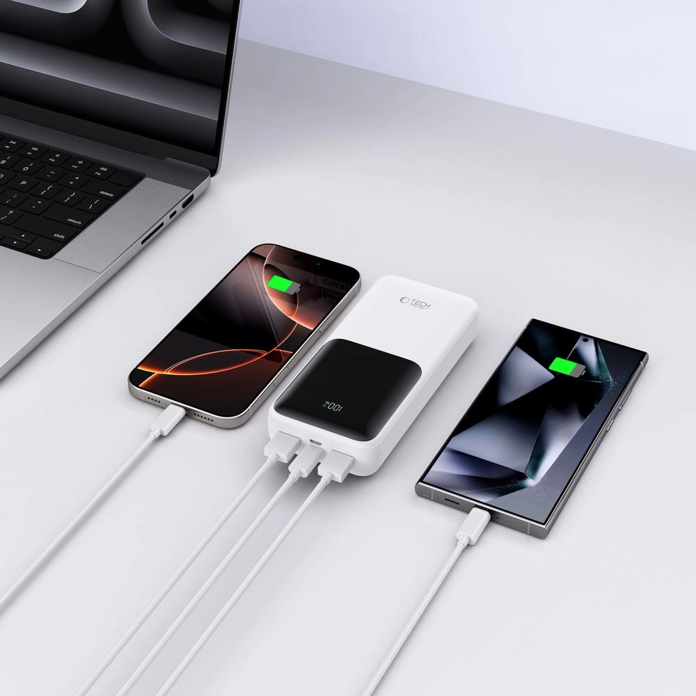 Powerbank Tech-Protect PB02 20000mAh 22.5W - whiteeng