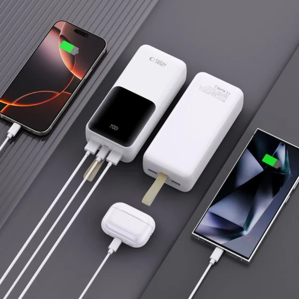 Powerbank Tech-Protect PB03 30000mAh 22.5W - whiteeng