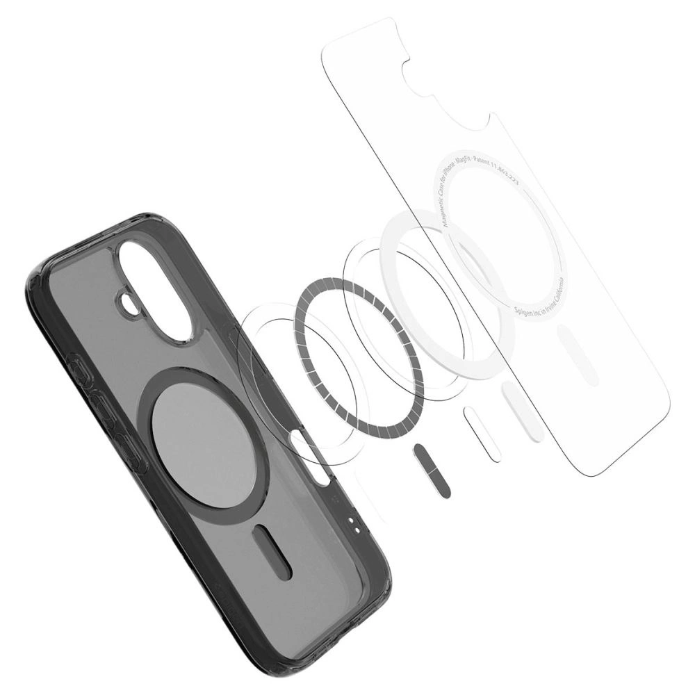 Spigen Ultra Hybrid "T" MagSafe iPhone 16e Case - Translucent Blackeng